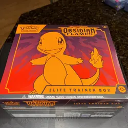 OBSIDIAN FLAMES POKEMON ETB SEALED CHARMANDER PROMO 9 PACKS - Image 1