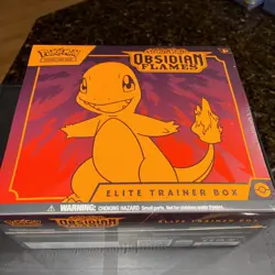 OBSIDIAN FLAMES POKEMON ETB SEALED CHARMANDER PROMO 9 PACKS - Image 2