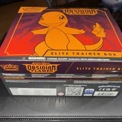 OBSIDIAN FLAMES POKEMON ETB SEALED CHARMANDER PROMO 9 PACKS - Image 3