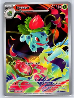 IVYSAUR 134/132 MEGA EVOLUTION ILLUSTRATION RARE POKEMON NEAR MINT - Image 1