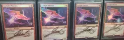 MTG 4 X FOIL PROMO PACK ARCLIGHT PHOENIX SHADOW SIGNED BY ARTIST - Image 1