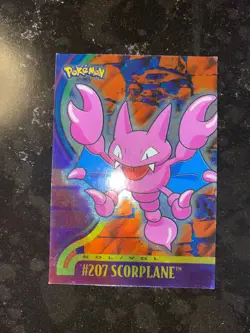 25426E - POKEMON TOPPS TV ANIMATION EDITION #207 SCORPLANE FOIL HOLO SOL VOL - Image 1