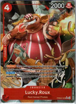 Lucky.Roux (Alt Art) PRB02-003 English PRB02 - One Piece Card - NM - Image 1