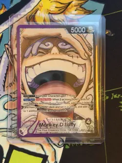 One Piece Card Game Monkey D Luffy OP09-061 Alt Leader AAL English - Image 1