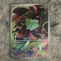Pokemon TCG Bulbasaur 133/132 Me01 Illustration Rare Holo Card English - Image 1