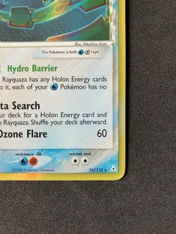 Pokemon TCG Rayquaza Delta Holo Card 16/110 Species Holo Rare EX Holon Phantoms - Image 3