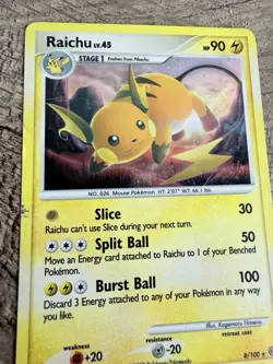 2008 Pokemon TCG Holo Cards Lot Of 2 - Darkrai & Raichu Holo - Condition (HP) - Image 4