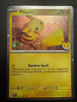 Pikachu (Pokemon Day 2026) Common Holo Miscellaneous Cards & Products 051/162 NM - Image 1
