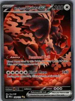 Bloodmoon Ursaluna ex 168/131 SIR SV: Prismatic Evolutions - Pokemon Card - NM - Image 1