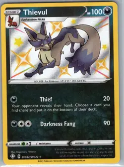 Thievul SV082/SV122 Shining Fates: Shiny Vault - Pokemon Card - NM - Image 1