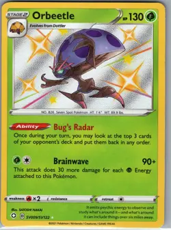 Orbeetle SV009/SV122 Shining Fates: Shiny Vault - Pokemon Card - NM - Image 1