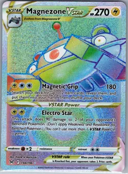 Magnezone VSTAR (Secret) 198/196 SWSH11: Lost Origin - Pokemon Card - NM - Image 1