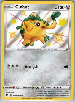 Cufant SV090/SV122 Shining Fates: Shiny Vault - Pokemon Card - NM - Image 1
