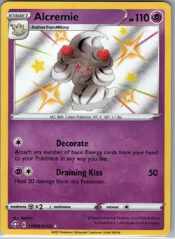 Alcremie SV058/SV122 Shining Fates: Shiny Vault - Pokemon Card - NM - Image 1