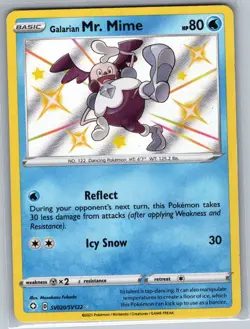 Galarian Mr. Mime SV020/SV122 Shining Fates: Shiny Vault - Pokemon Card - NM - Image 1