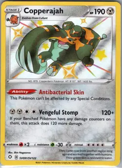 Copperajah SV091/SV122 Shining Fates: Shiny Vault - Pokemon Card - NM - Image 1