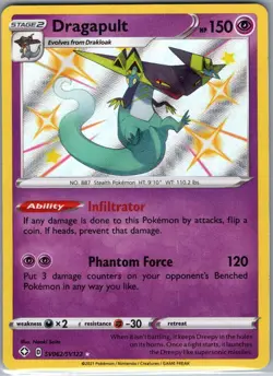 Dragapult SV062/SV122 Shining Fates: Shiny Vault - Pokemon Card - NM - Image 1