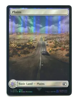 Plains FOIL Basic Land #0296 NM Final Fantasy FIN MTG Magic the Gathering FFXV - Image 1