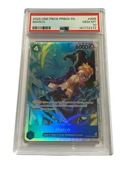 PSA 10 Marco PRB02-008 SR PRB-02 ONE PIECE CARD THE BEST vol.2 ENG CCG TCG - Image 1