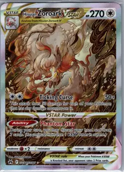 Hisuian Zoroark VSTAR GG56/GG70 Crown Zenith: Galarian - Pokemon Card - NM - Image 1