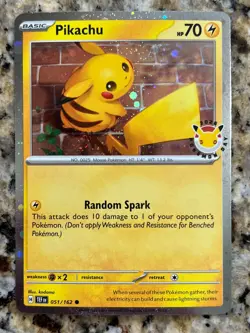 Pikachu (Pokemon Day 2026) • 051/162 • Cosmos Holo • Promo • 🌀 FART SWIRL 💫 - Image 1
