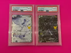 PSA 10 Reshiram 113 & Zekrom 114 Celebrations Sequential PSA 10 Set Pokemon TCG - Image 1