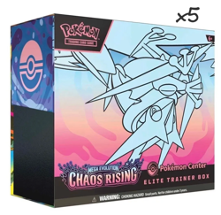 x5 Pokemon TCG Chaos Rising Pokemon Center ETB PRESALE x5 - Image 1