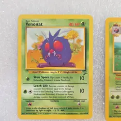 Pokemon Base Set 2 Venonat 97/130 Venomoth31/130 WotC 1999 English - Image 2