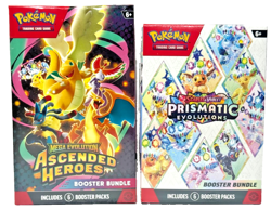 Pokemon TCG Ascended Heroes & Prismatic Evolutions Booster Bundle Lot Sealed - Image 1