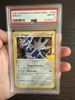 Dialga 020/025 Holo Rare 2021 Pokemon Celebrations PSA 8 NM-MT - Image 3