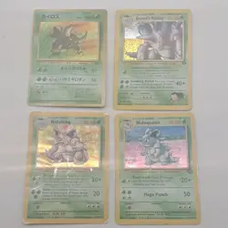 Pokemon TCG Gym Challenge & Base Set 2 Nidoking, Nidoqueen, Giovanni's Nidoking… - Image 1