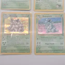 Pokemon TCG Gym Challenge & Base Set 2 Nidoking, Nidoqueen, Giovanni's Nidoking… - Image 2