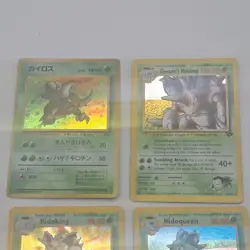 Pokemon TCG Gym Challenge & Base Set 2 Nidoking, Nidoqueen, Giovanni's Nidoking… - Image 3