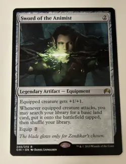 Sword of the Animist x1 - Magic Origins - Magic The Gathering MTG - Image 1