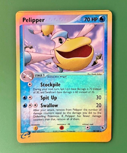 Reverse Holo Pelipper 19/109 Ruby & Sapphire 2003 Rare Pokemon Card NM - Image 1