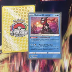 Radiant Greninja 046/189 2023 World Championships Astral Radiance Pokemon Card - Image 1