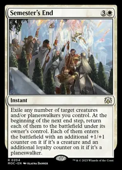 1 x Semester's End - Commander: March of the Machine - NM-Mint - MTG - Image 1