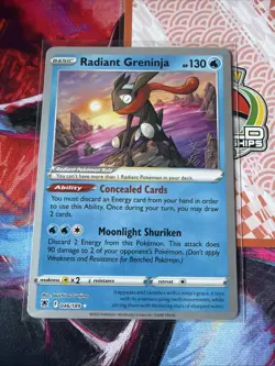 Radiant Greninja 046/189 2023 World Championships Astral Radiance Pokemon Card - Image 2