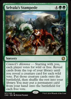1 x Selvala's Stampede - Conspiracy 2: Take The Crown - Light Play - MTG - Image 1