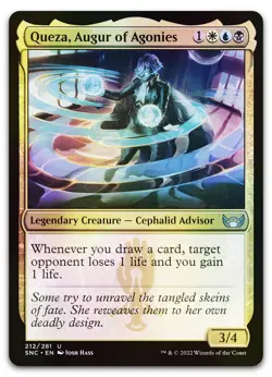 Queza, Augur of Agonies #212 (Foil) (NM) Streets New Capenna SNC Magic MTG - Image 1