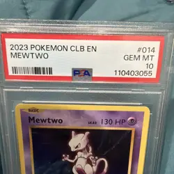 2023 Pokemon Club En Mewtwo PSA GEM MINT 10 - Image 4