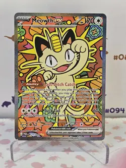 Pokemon TCG : Perfect Order - Meowth Ex 121/088 Special Illustration Rare SIR - Image 1
