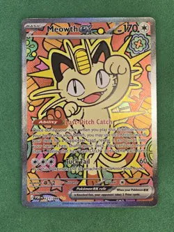 Pokemon TCG : Perfect Order - Meowth Ex 121/088 Special Illustration Rare SIR - Image 3