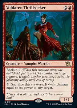 1 x Voldaren Thrillseeker - Foil - March of the Machine - Light Play - MTG - Image 1