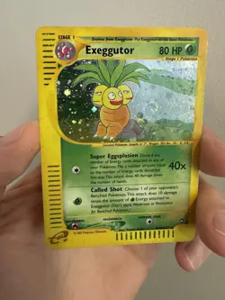 Pokemon Exeggutor H10/H32 Holo Swirl Aquapolis Rare Card - Image 1