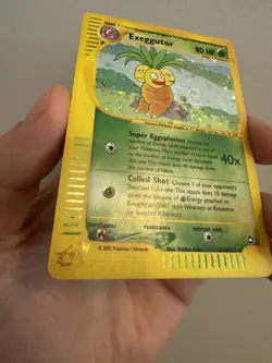 Pokemon Exeggutor H10/H32 Holo Swirl Aquapolis Rare Card - Image 2