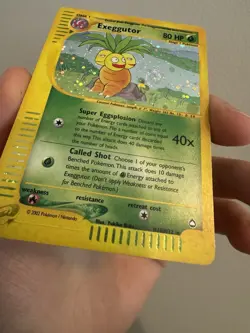 Pokemon Exeggutor H10/H32 Holo Swirl Aquapolis Rare Card - Image 3