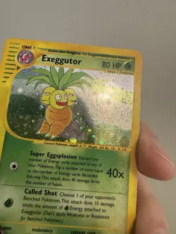 Pokemon Exeggutor H10/H32 Holo Swirl Aquapolis Rare Card - Image 4