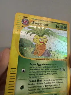 Pokemon Exeggutor H10/H32 Holo Swirl Aquapolis Rare Card - Image 5