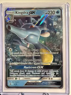 Kingdra GX Ultra Rare Dragon Majesty 18/70 Pokemon Card - Image 1